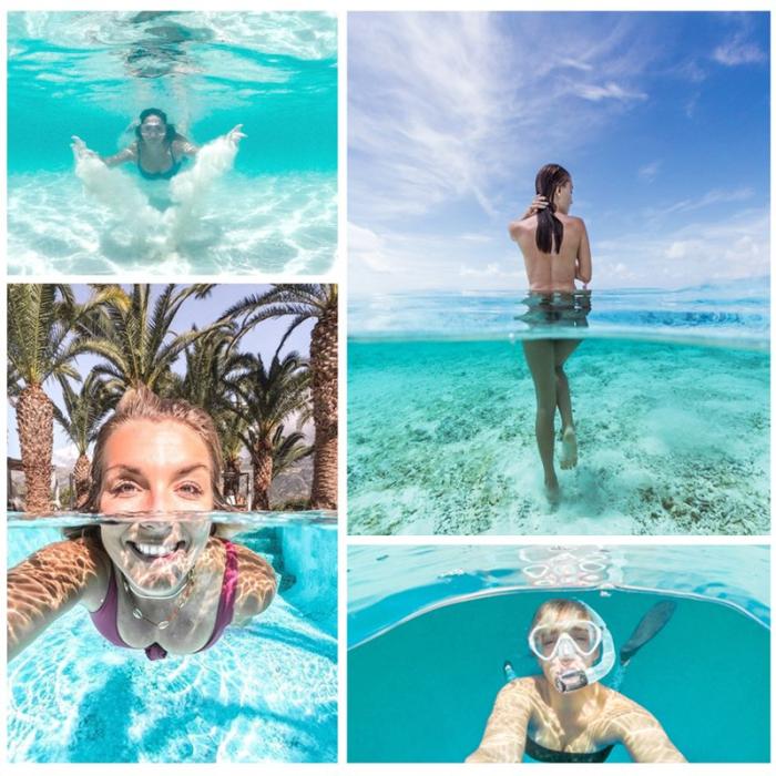 TELESIN - TELESIN AT659 GoPro Hero 8 Skal Vattentät 30 M Handtag