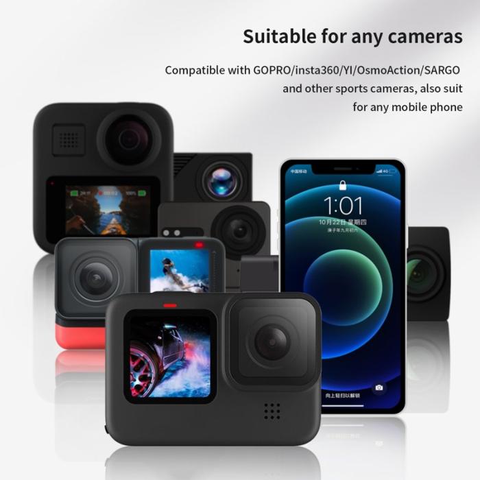 TELESIN - TELESIN DJ-HBM-001 360° Rotationsfäste för GoPro Svart