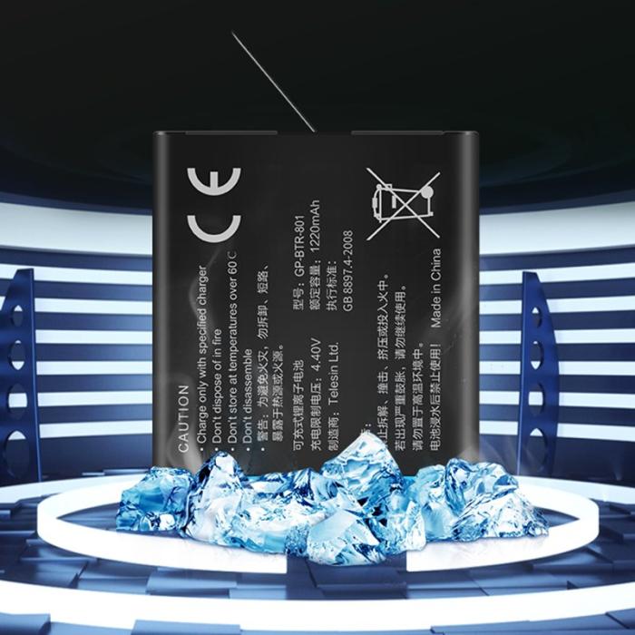 TELESIN - Telesin GP-BTR-801 1220mAh Batteri till GoPro Hero 5/6/7/8