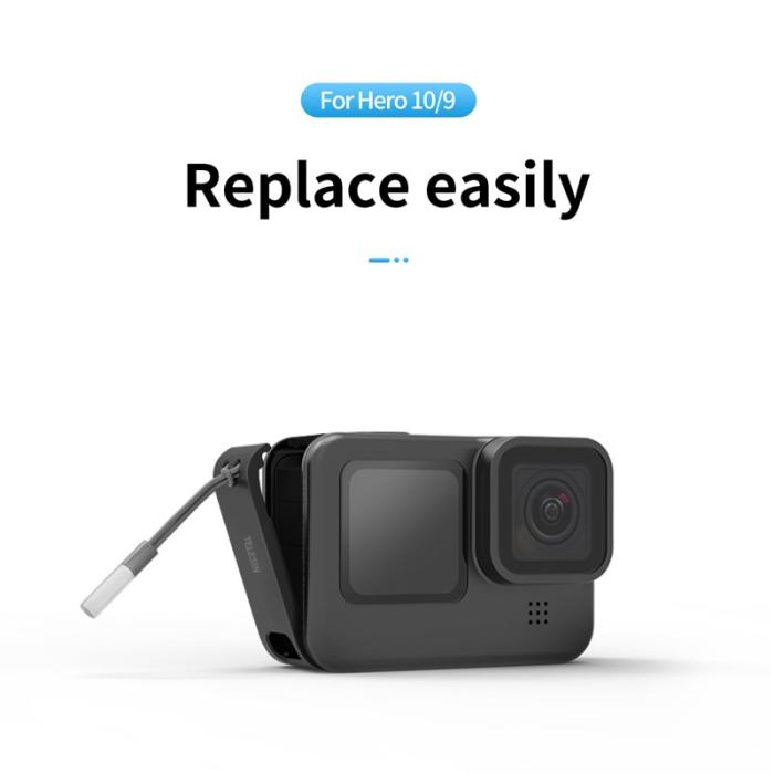 TELESIN - TELESIN GP-CLC-901 Batterilock till GoPro Hero 9/10/11 - Svart