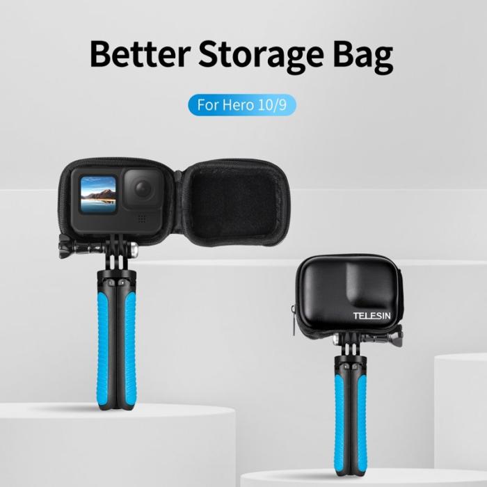 TELESIN - TELESIN GP-CPB-901 Förvaringsväska GoPro Hero 9/10/11 EVA+PU Svart