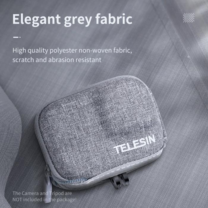 TELESIN - TELESIN GP-CPB-902 Bärbar Kameraväska för GoPro Hero 9/10/11, Svart