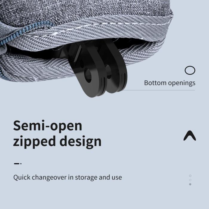 TELESIN - TELESIN GP-CPB-902 Bärbar Kameraväska för GoPro Hero 9/10/11, Svart