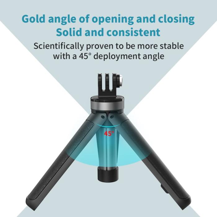 TELESIN - Telesin GP-MNP-092-X Mini Selfie Stick Tripod Stativ Svart