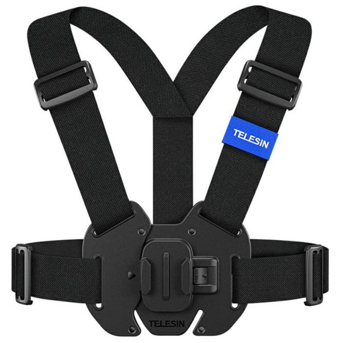 TELESIN - TELESIN GP-UCS-001 Bröstrem för GoPro Hero 13, Insta360 Ace Pro 2, svart