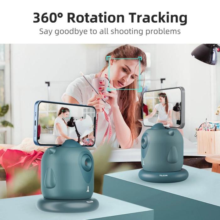 TELESIN - TELESIN Little Demon Smart Tracker Gimbal 360° Grön