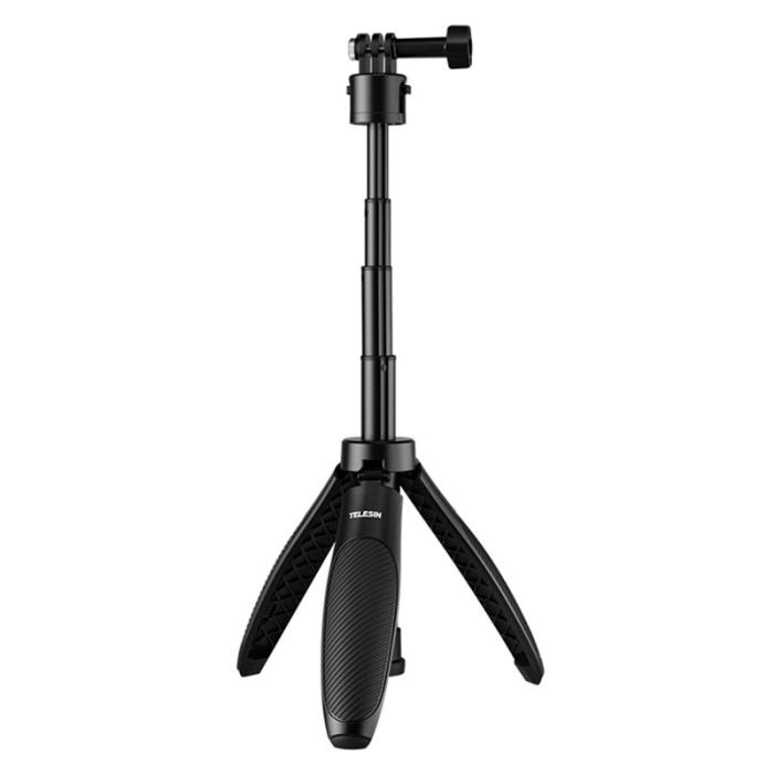 TELESIN - TELESIN Mini Selfie Stick S1-MNP-02 Aluminium Ergonomisk Svart