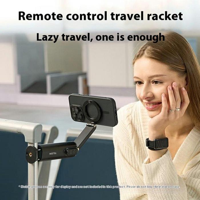 TELESIN - TELESIN P1-HSS-01 Telefonstativ för Vlogging - Klämtyp - Svart