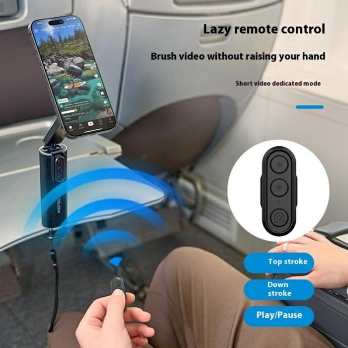 TELESIN - TELESIN P1-HSS-01 Telefonstativ för Vlogging - Klämtyp - Svart