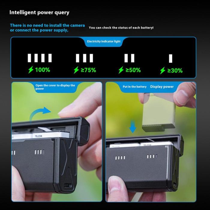 TELESIN - TELESIN S0-BCG-11-TGP Fodral för GoPro Hero 13 Svart