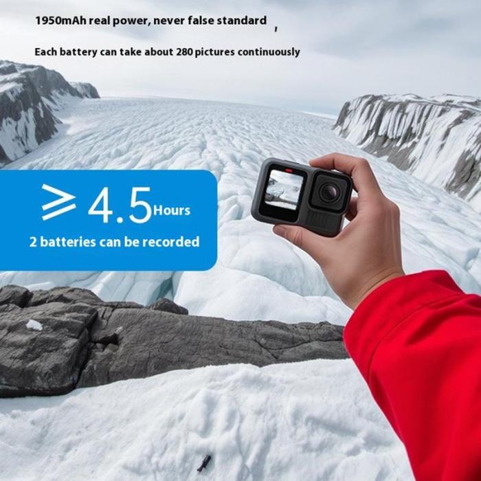 TELESIN - TELESIN S0-BTR-04-TGP GoPro Hero 13 Batteri 1950mAh 7.4Wh Svart