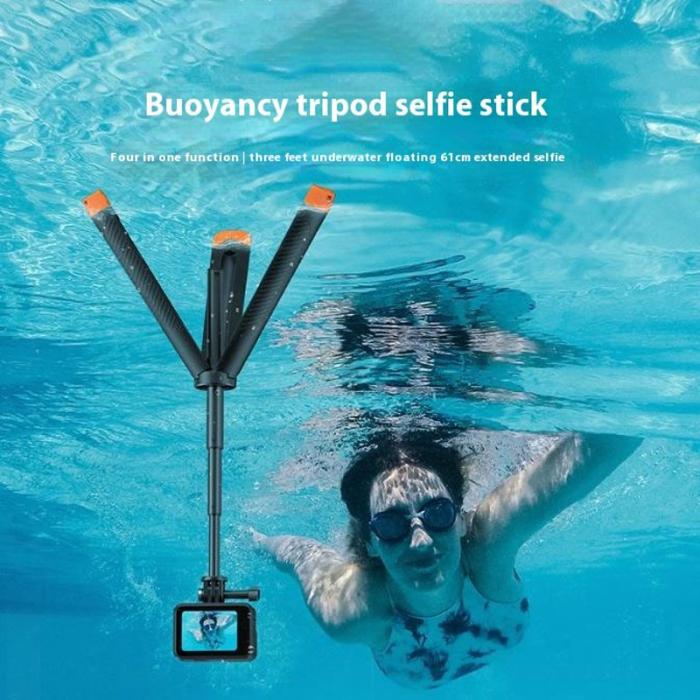 TELESIN - TELESIN S1-TSS-02 Underwater Selfie Stick Tripod 30m Blå