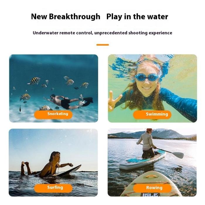 TELESIN - TELESIN S4-FHG-01-TGP GoPro 12/11/10/9/8 Fjärrkontroll Blå