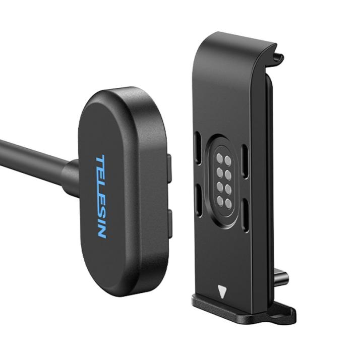 TELESIN - TELESIN S6-CLC-01-TGP Magnetisk Laddkabel till GoPro Hero 13 Svart
