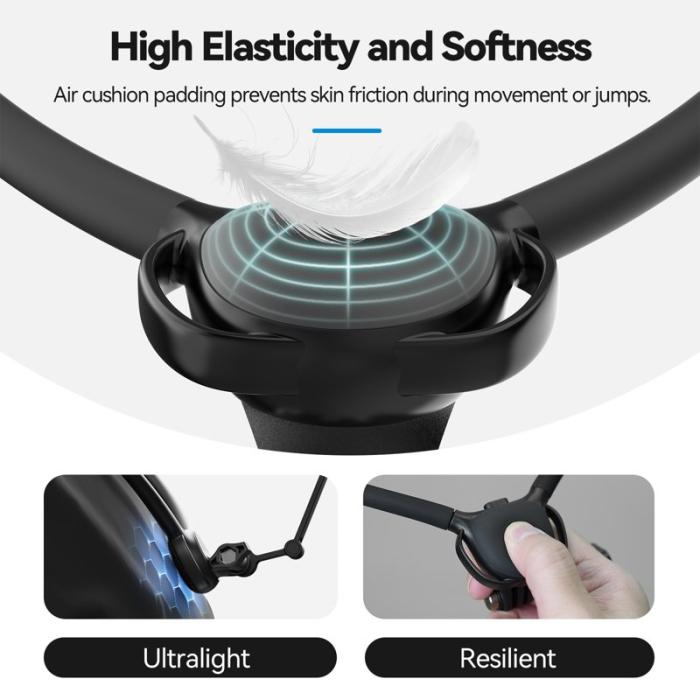 TELESIN - TELESIN SE2.0 2-i-1 Magnetisk Nackmontering för Kamera Svart