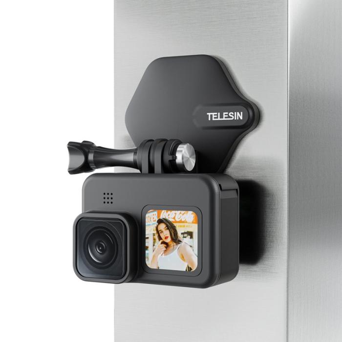 TELESIN - TELESIN TE-MMK-002 Magnetisk Telefonstativ för GoPro, Svart