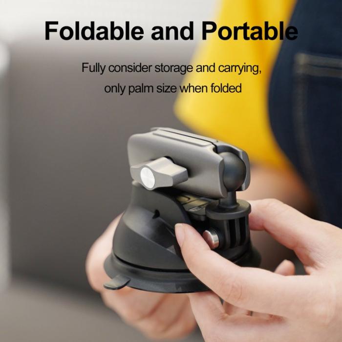 TELESIN - TELESIN TE-SUC-010 Biltelefonhållare Sugkopp 360° Justerbar