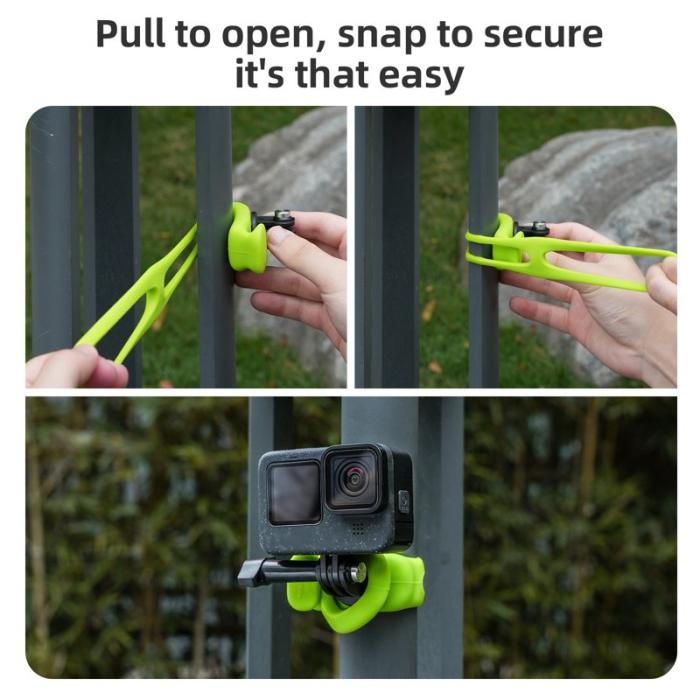 TELESIN - TELESIN TLQ-001 Silikonrem för GoPro - Flexibel - Svart