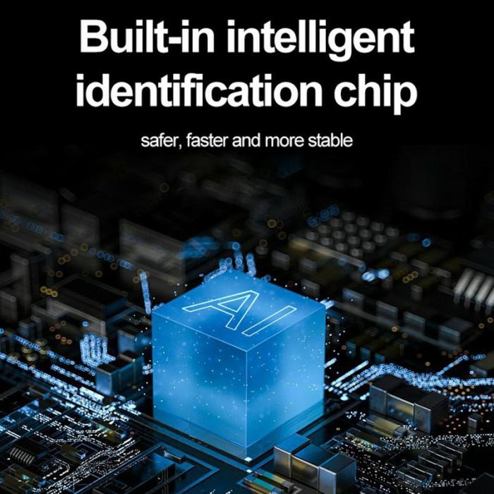 OEM - Trådlös 3-i-1 laddare för Airpods, mobiltelefon och smartwatch - Svart