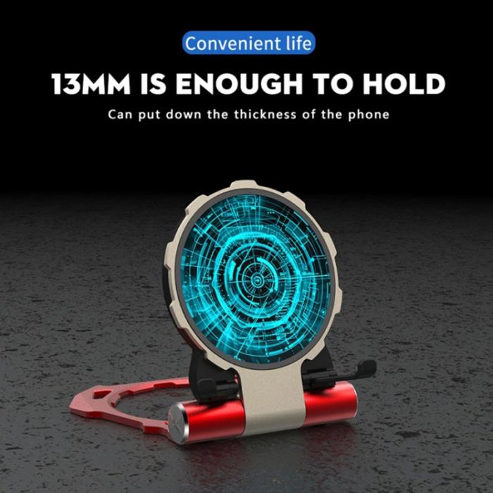 OEM - Trådlös laddare Aluminiumlegering Fällbar 180° Rotering med Micro USB Kabel