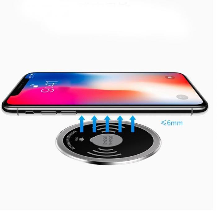 OEM - Trådlös laddare Embedded Desktop 15W med USB-A och USB-C portar