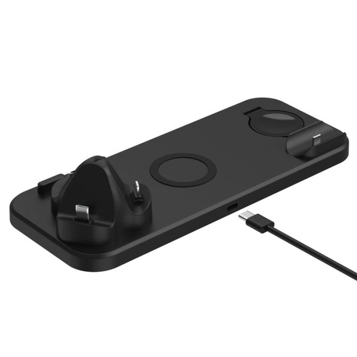 OEM - Trådlös snabb laddare 6 i 1 för telefon/klocka/hörlurar