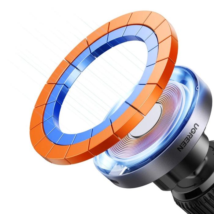 OEM - UGREEN 35029 15W Bil Magnetisk Trådlös Laddare för iPhone 16-12 Serien