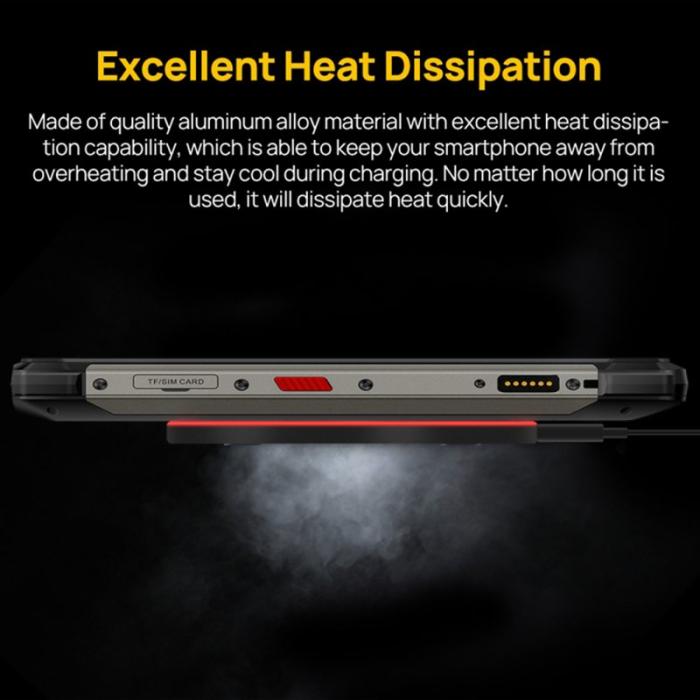 OEM - ULEFONE UF005 Rund Trådlös Laddare 15W Snabbladdning 6.5mm Tunn