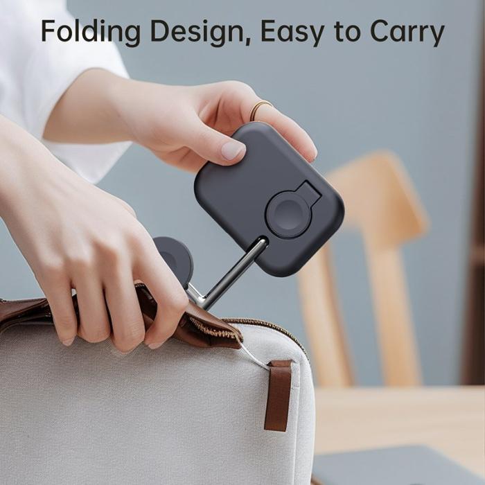 OEM - V19A 2-i-1 Magnetisk Trådlös Laddare för Apple Watch Ultra / Series 8-2