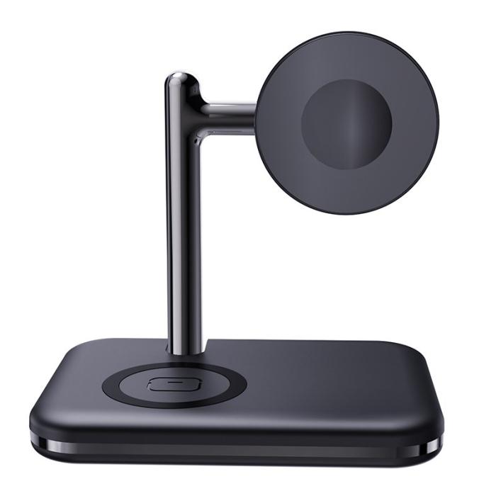 OEM - V8A Laddningsstation för Apple AirPods/Watch, 2-i-1 Magnetisk Fällbar - Svart