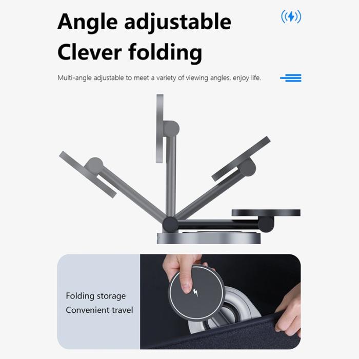 OEM - W14 3-i-1 Magnetisk Trådlös Laddare för iPhone 12-15, iWatch, AirPods