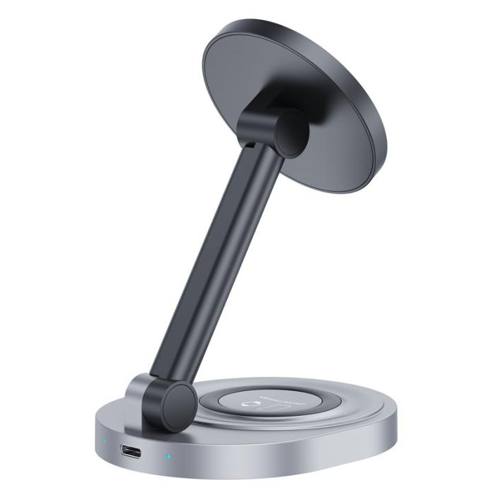 OEM - W14 3-i-1 Magnetisk Trådlös Laddare för iPhone 12-15, iWatch, AirPods