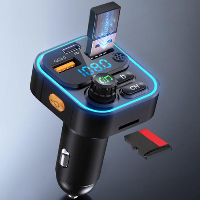 OEM - WEKOME WP-C52 Bluetooth MP3 PD 20W Snabbladdare för bil