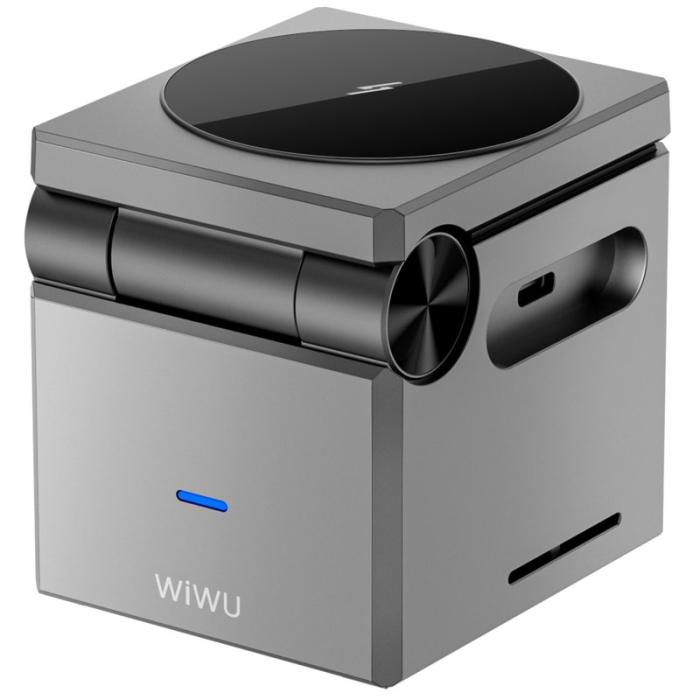 OEM - WIWU Wi-W030 3-i-1 trådlös laddningsställ för iPhone, Apple Watch, AirPods