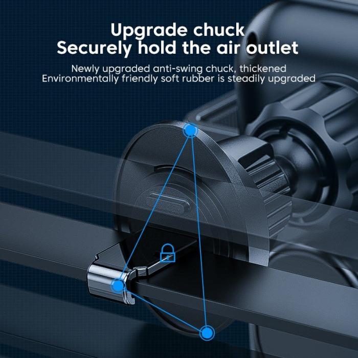 OEM - X10 15W Trådlös Snabbladdare för Bil med Telefonhållare - Svart