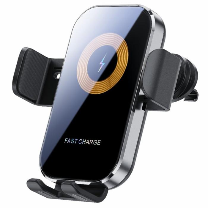 OEM - X12 Trådlös telefonladdare med touchsensor för bilventil - Silver