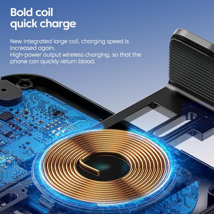 OEM - X12 Trådlös telefonladdare med touchsensor för bilventil - Silver