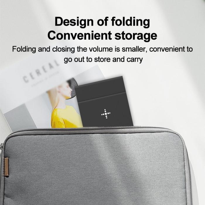 OEM - X1 3-i-1 Fällbar Trådlös Laddare för iPhone, iWatch, AirPods - Vit