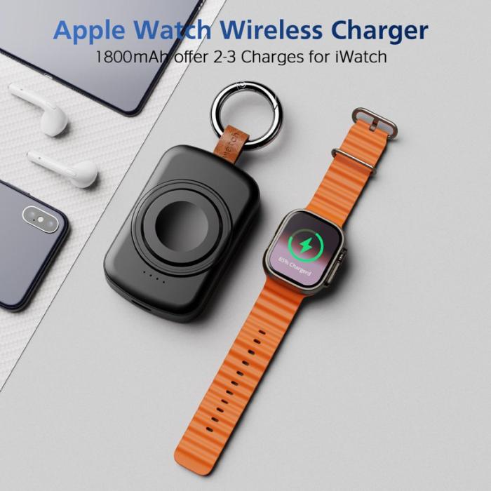 OEM - X27 Magnetisk trådlös laddare för Apple Watch, svart, ABS+PC