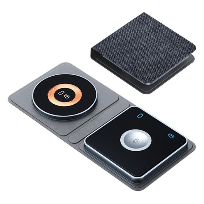 OEM - XH-X8C 3-i-1 15W Magnetisk Trådlös Laddare för Mobiltelefoner, Akryl
