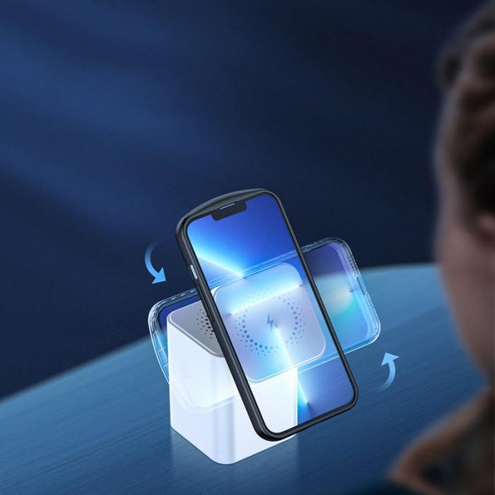 OEM - XUNDD 041 4-i-1 Magnetisk Trådlös Laddare med Justerbar Station, USB-A + Type-C