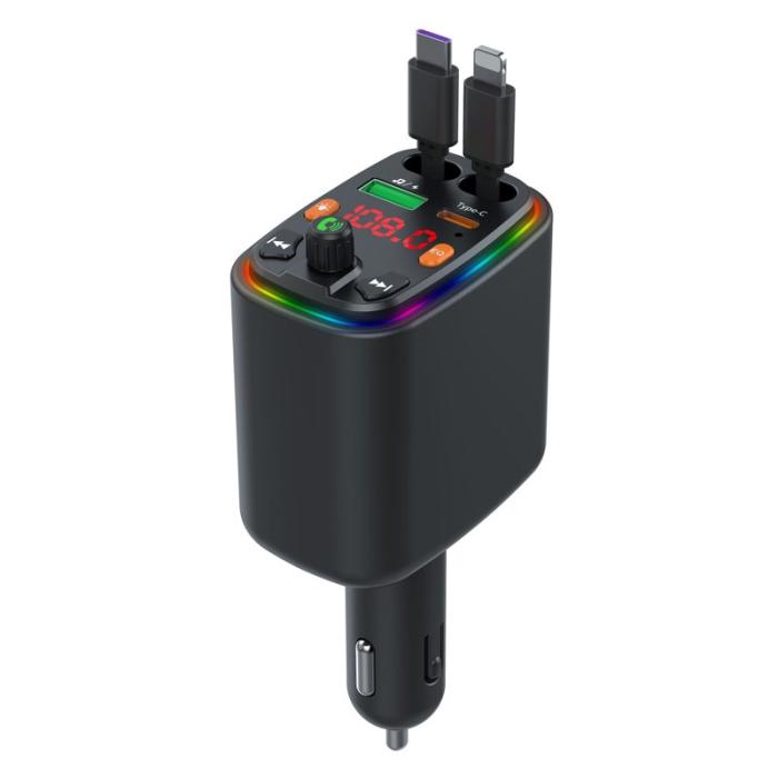 OEM - Y10 Biladapter FM-sändare Bluetooth-kompatibel MP3-spelare med Type C