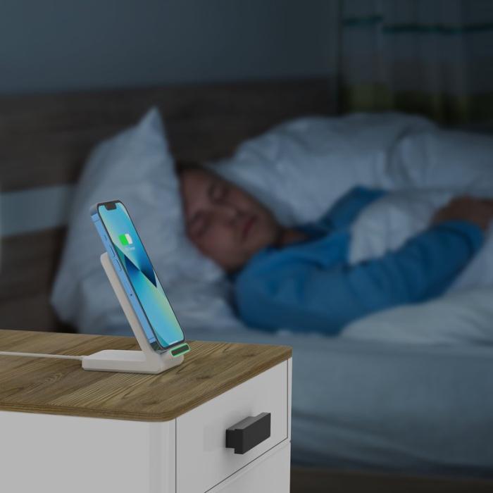 OEM - YF-F3 15W Snabbladdare för mobiltelefoner, trådlös, vit