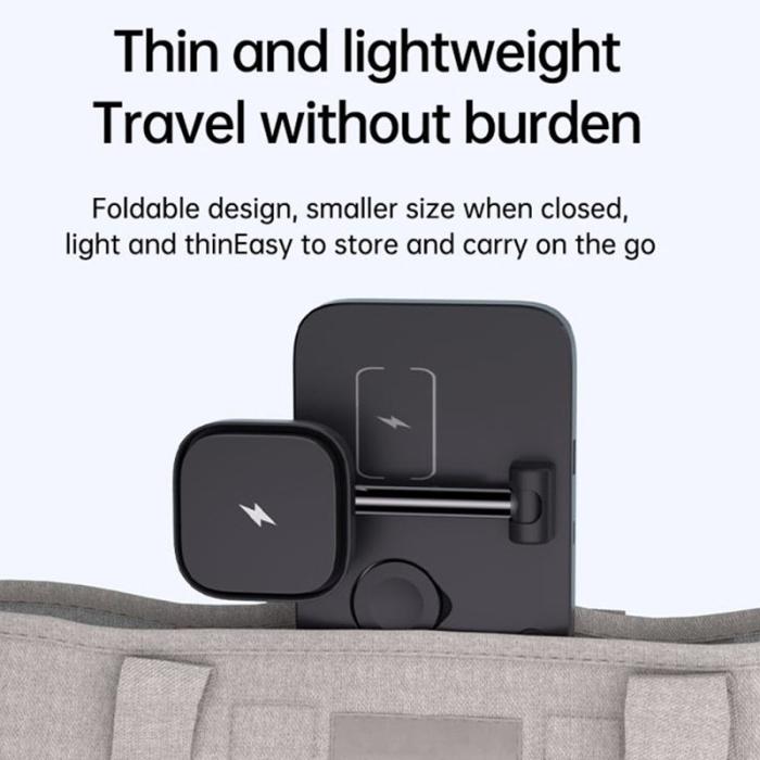 OEM - Magnetisk trådlös laddare för iPhone/AirPods/Apple Watch med kylfläkt