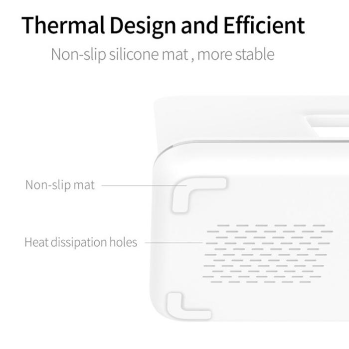 OEM - 3-i-1 Trådlös laddare för mobil, hörlurar och smartklocka, svart