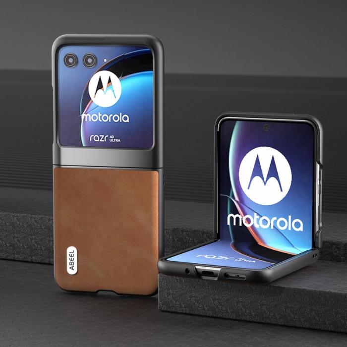 ABEEL - ABEEL Bump Proof Fodral Motorola Razr 40 Ultra 5G Brun