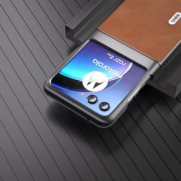 ABEEL - ABEEL Bump Proof Fodral Motorola Razr 40 Ultra 5G Brun