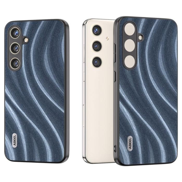 ABEEL - ABEEL Galaxy S24 Skal Milky Way PU Läder Blå