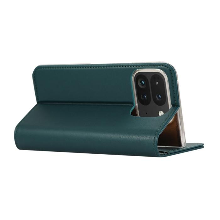 ABEEL - ABEEL Google Pixel 10 Pro Fodral RFID Blocker Läder Flip Grön