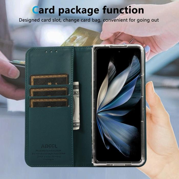 ABEEL - ABEEL Google Pixel 10 Pro Fodral RFID Blocker Läder Flip Grön